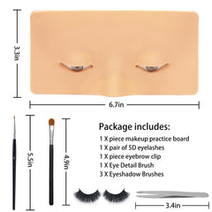 GFPGYQ tablero-practica-maquillaje-ojos-blanco, silicona suave para movimientos precisos.
