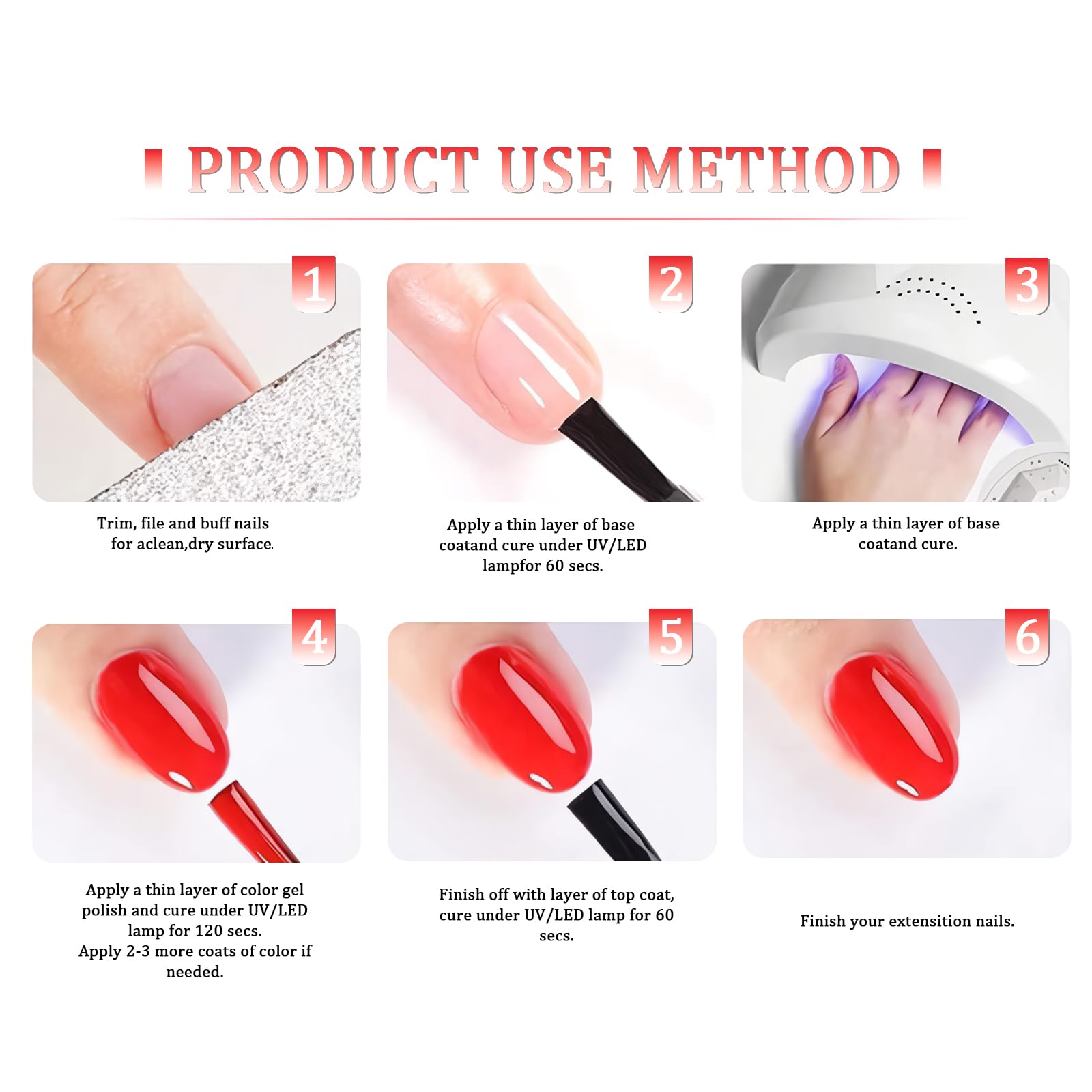 GGDECA manicura en casa con esmalte gel; aplicación suave.
