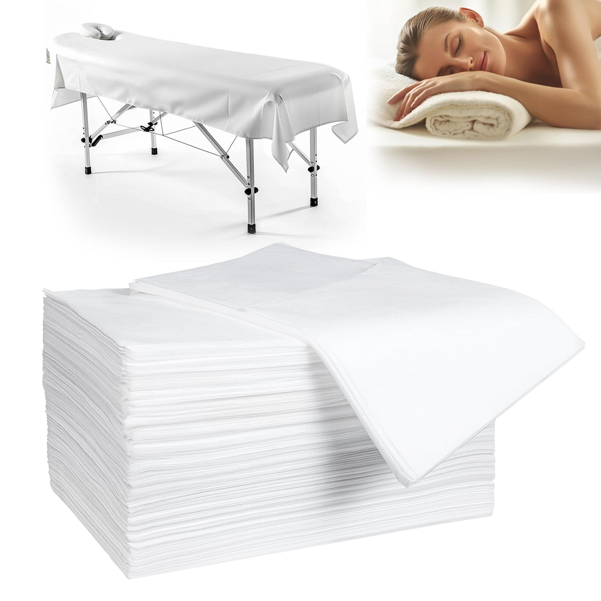 GGYKJSK cubiertas mesa masaje desechables 31x71 para sesiones limpias y rápidas.