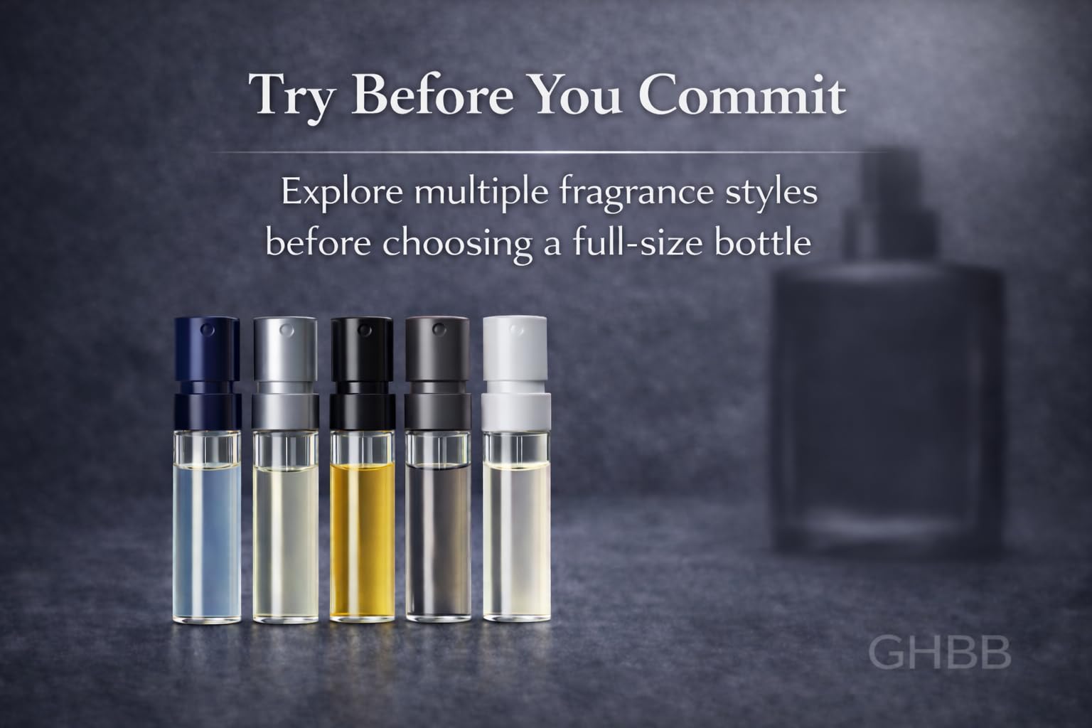 GHBB kit de fragancias para regalo masculino elegante.