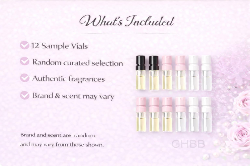 GHBB muestra de perfume para regalo de boda, opción elegante para invitados.