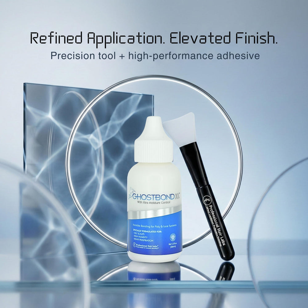 GHOSTBOND XL aplicador de silicona suave distribuye el adhesivo de forma uniforme.
