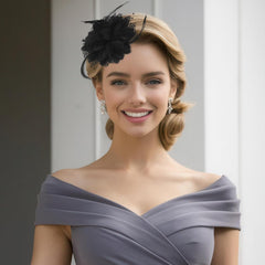Adorno para cabello con flor Giantree, ideal para bodas.