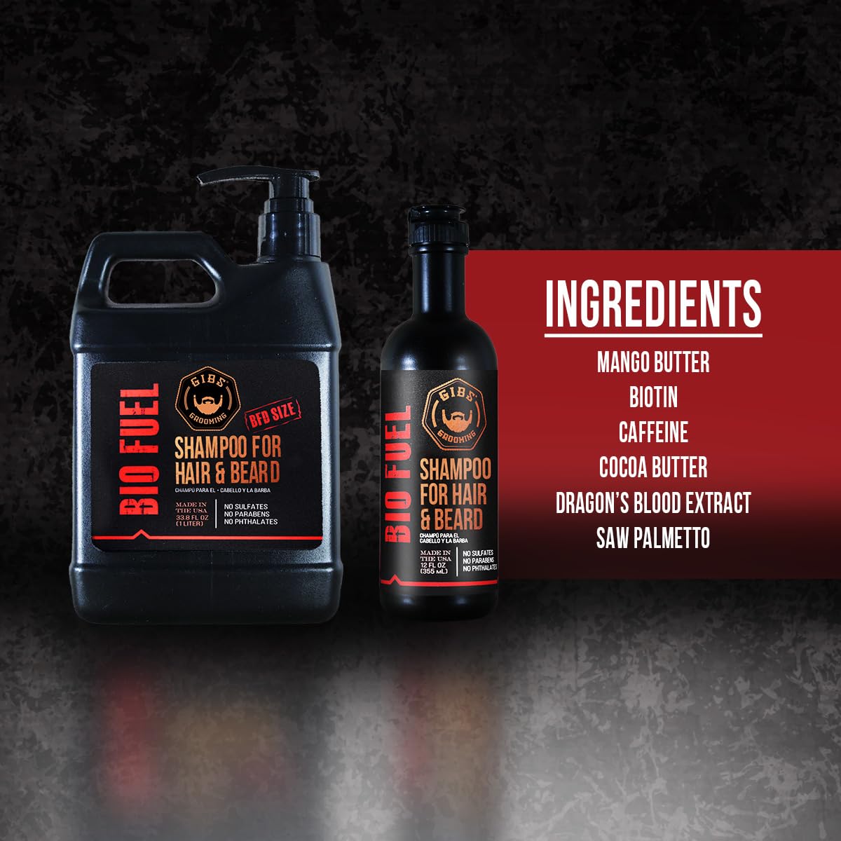 GIBS Champú Biocombustible, textura cremosa para aplicación suave