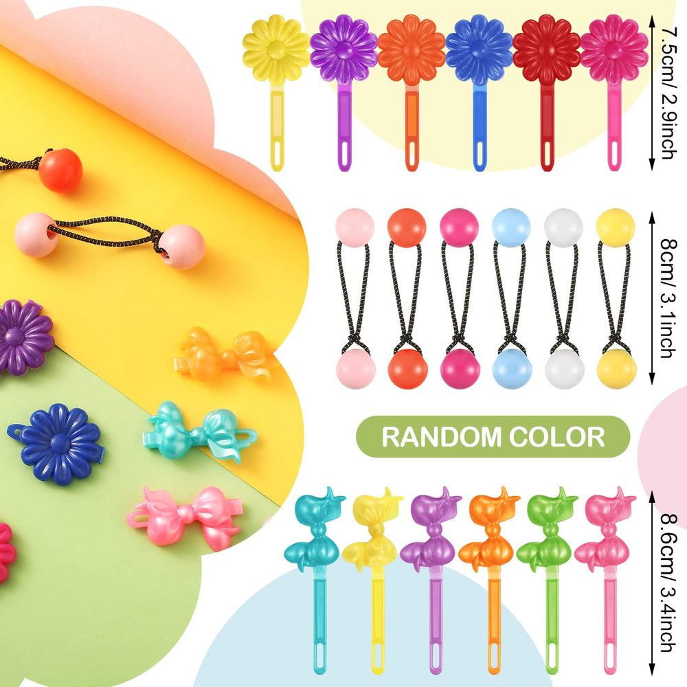 Giegxin horquillas plástico bolas colores, resistente y duradero