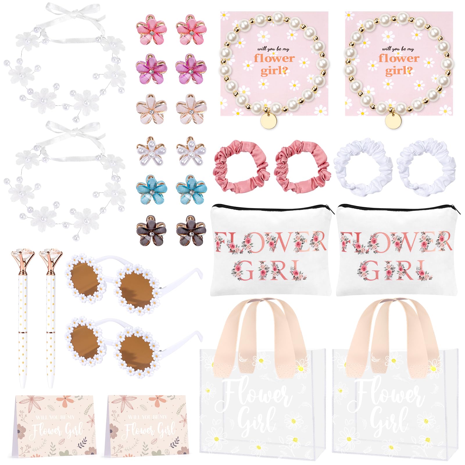 GiftSketch bolsas para niña de las flores, útiles para guardar meriendas y pequeños tesoros