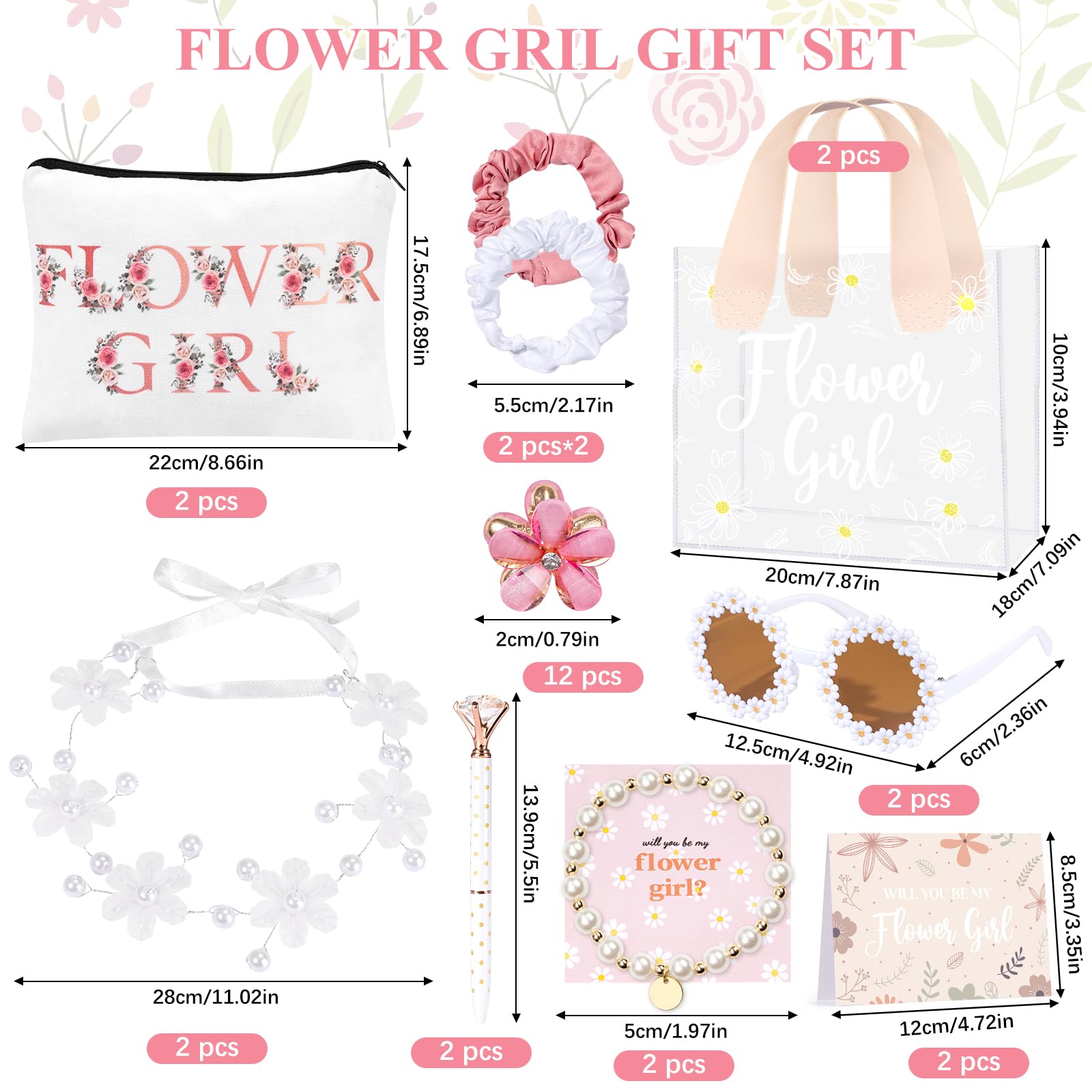 GiftSketch gafas para niña de las flores, estilo y protección para la ocasión