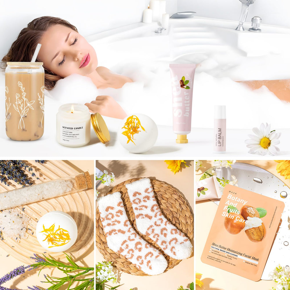 Mascarilla facial nutritiva GiftPeak para piel radiante tras la ducha.