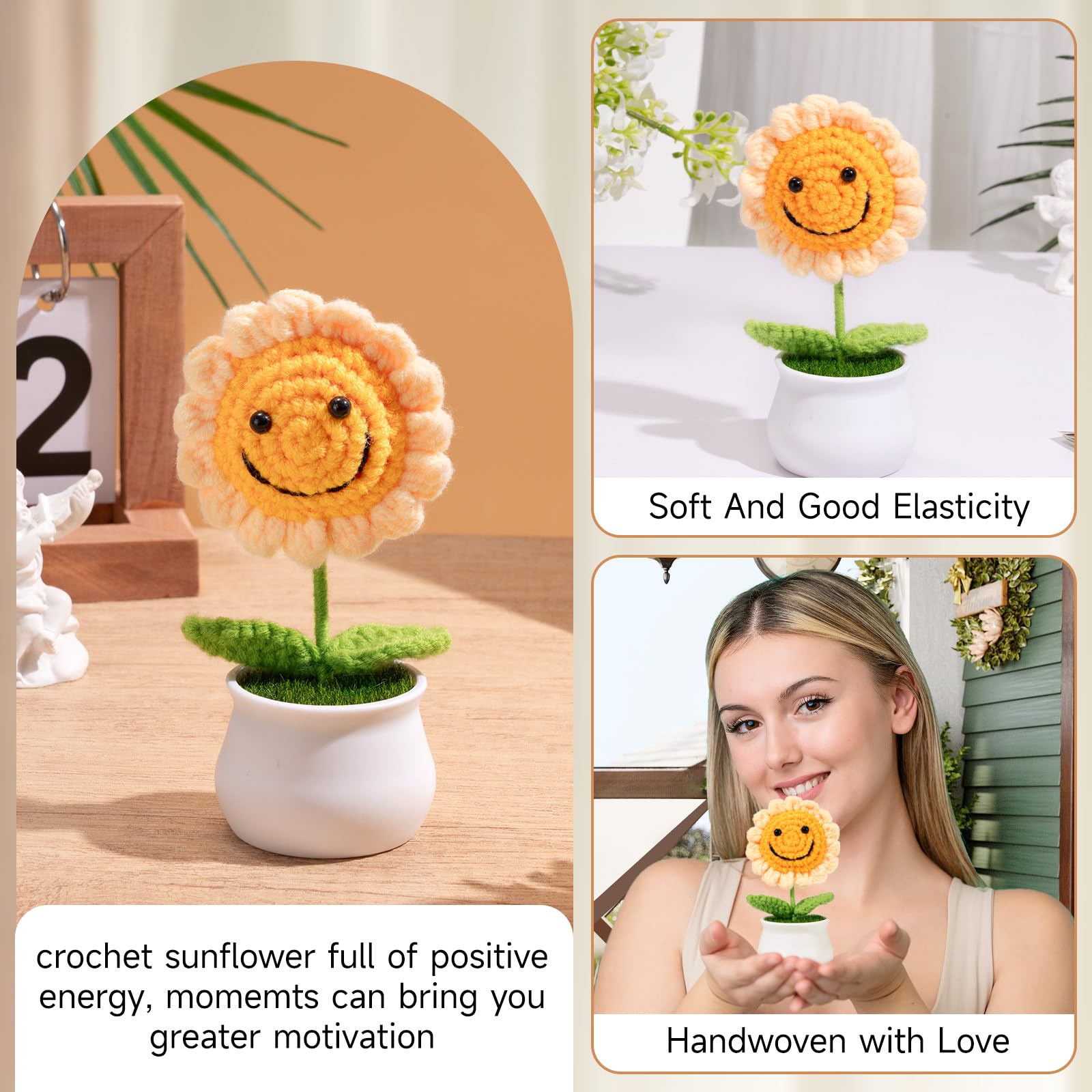 GiftPeak peluche girasol sonriente aporta energía positiva