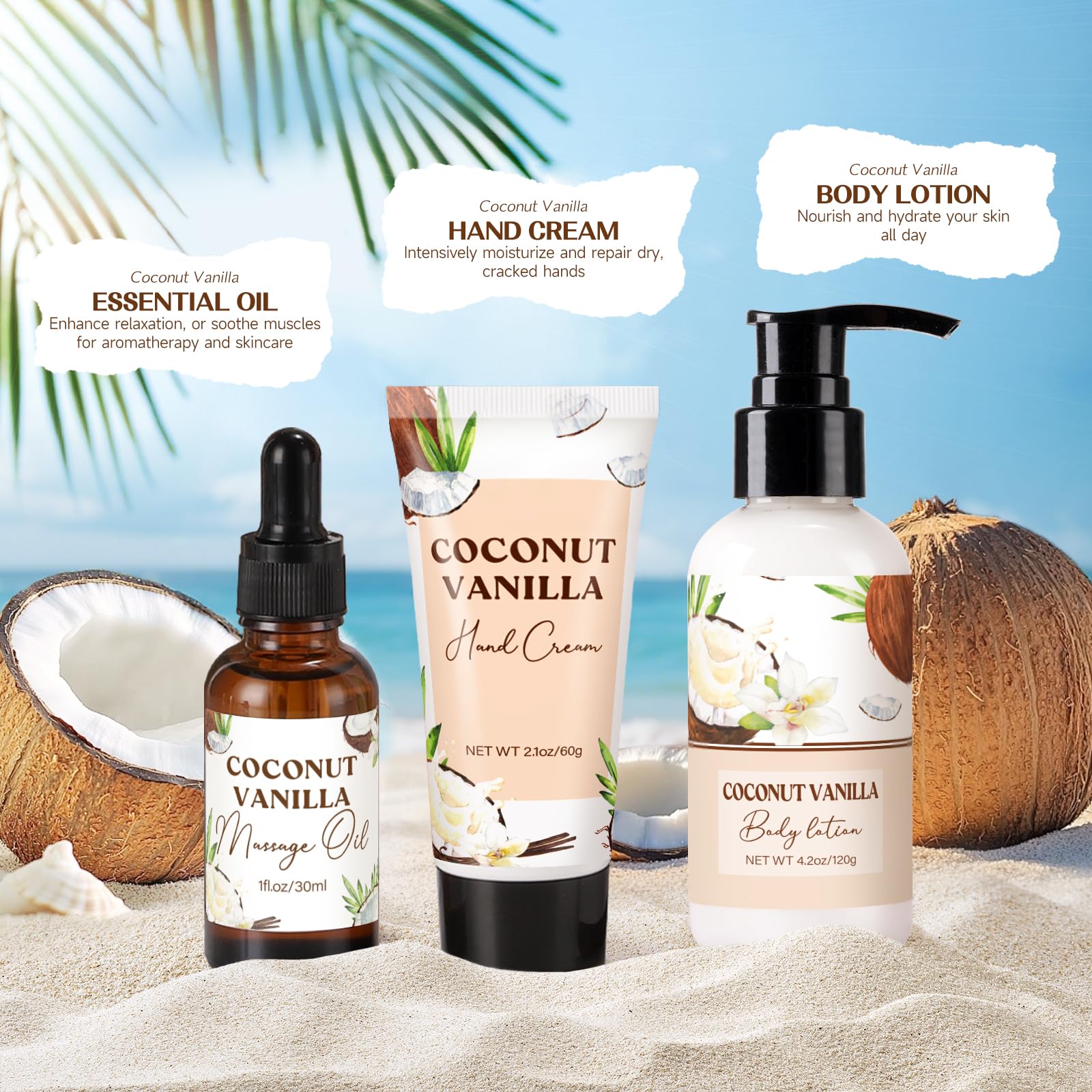 Vela aromática GiftPeak vainilla coco, crea un ambiente relajante en casa.