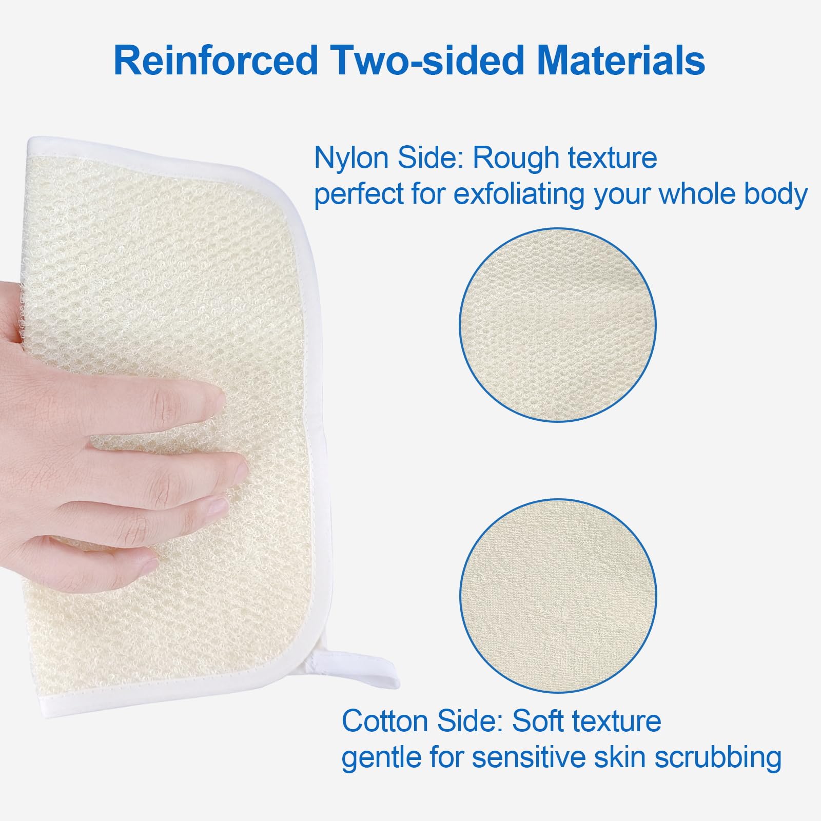 GigaGround estropajo exfoliante con dimensiones de 27,2 x 23,1 cm para uso cómodo.