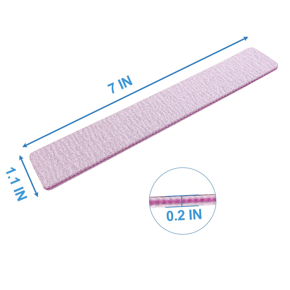 Lima rectangular ergonómica de GigaGround, diseño compacto para manicuras.