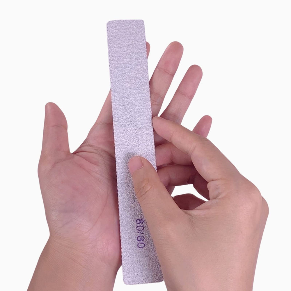 Set de 25 limas 80/80 de GigaGround, herramientas duraderas para manicura.