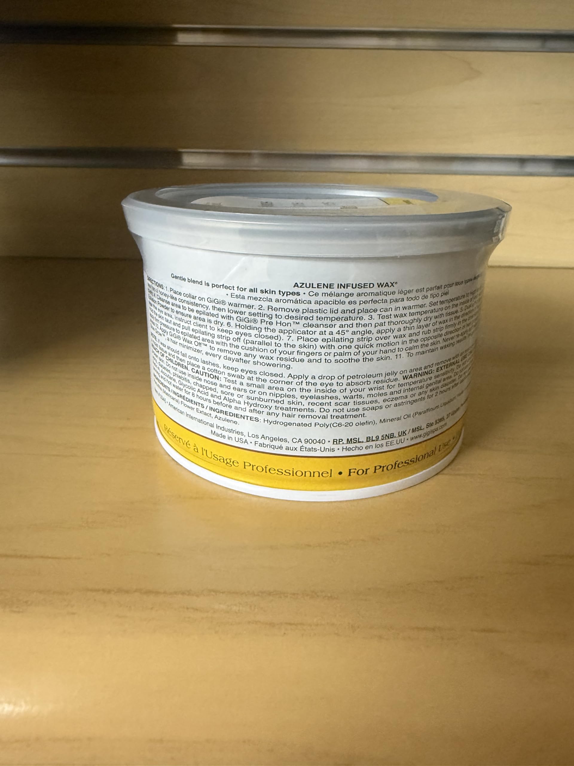GIGI Azulene Wax cruelty-free y hecho en EE. UU.