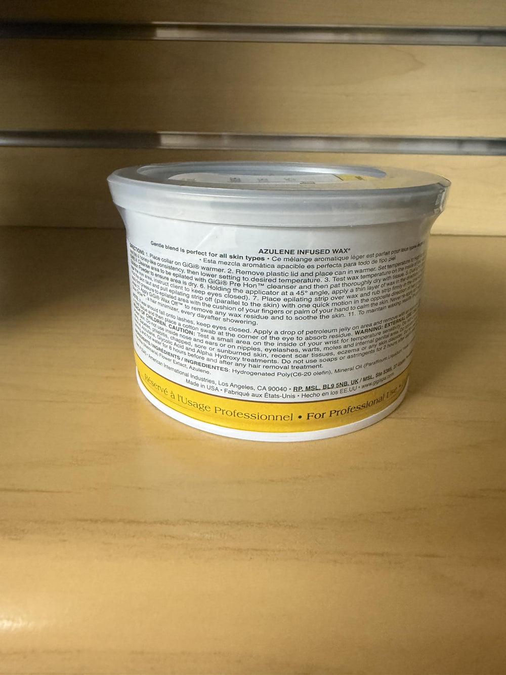 GIGI Azulene Wax cruelty-free y hecho en EE. UU.