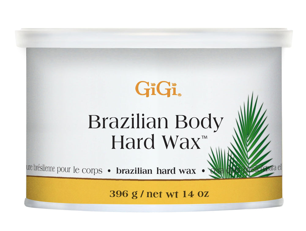 GiGi cera dura brasileña para cuerpo y bikini, depilación eficaz sin tiras.
