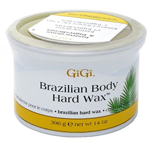 GIGI cera dura brasileña en lata de 14oz para depilación sin tira