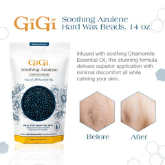 GiGi cera para piel sensible con azulene y manzanilla.