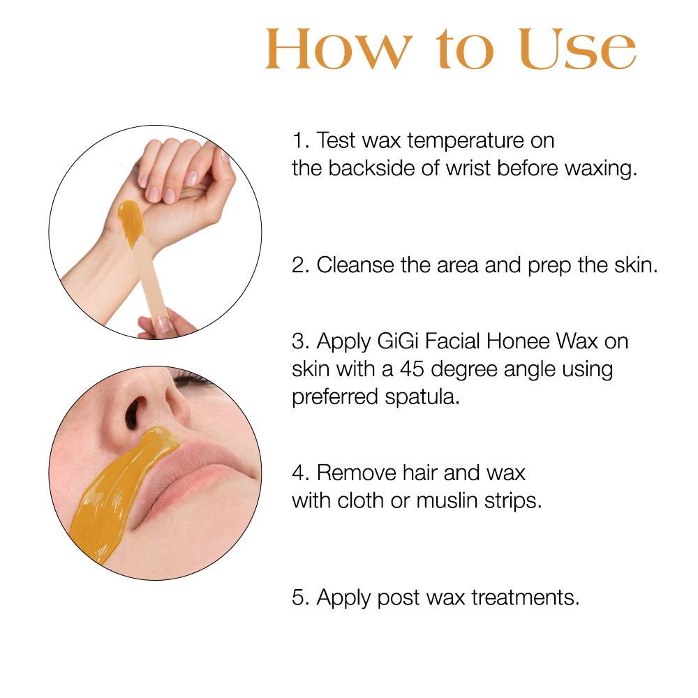 Acabado tipo spa en casa con GIGI Facial Honee Wax.