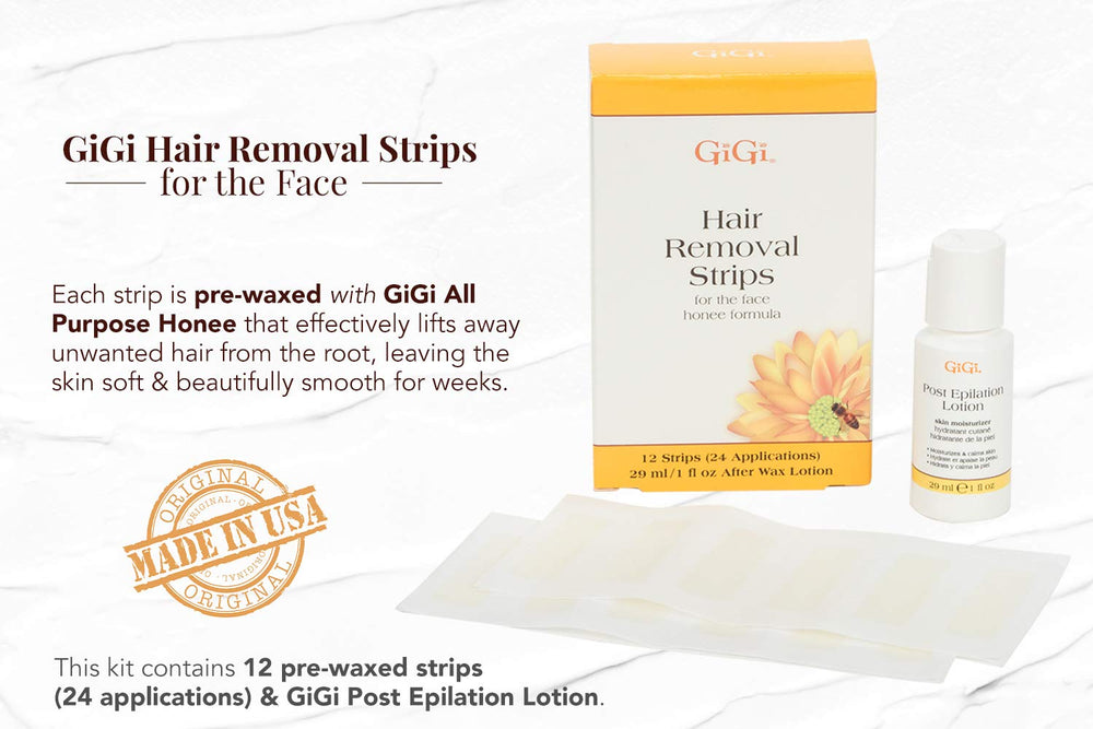 Fórmula honee natural GiGi, hidrata y ayuda a eliminar vello con suavidad.