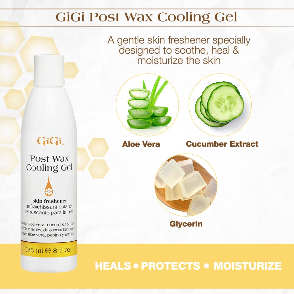 GIGI gel post-epilación con aplicación suave para piel sensible