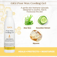 GIGI gel post-epilación con aplicación suave para piel sensible