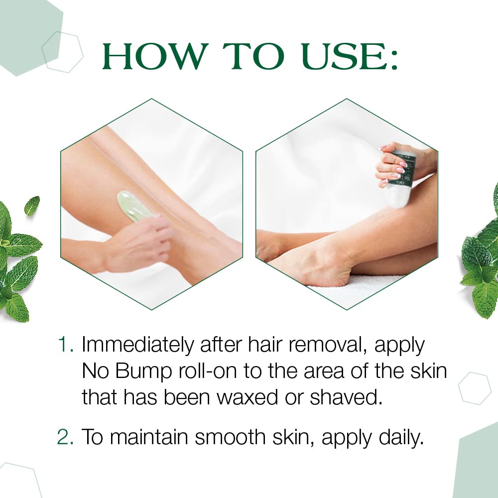 GIGI No Bump Roller Gel: envase de 2 oz cómodo para uso diario.