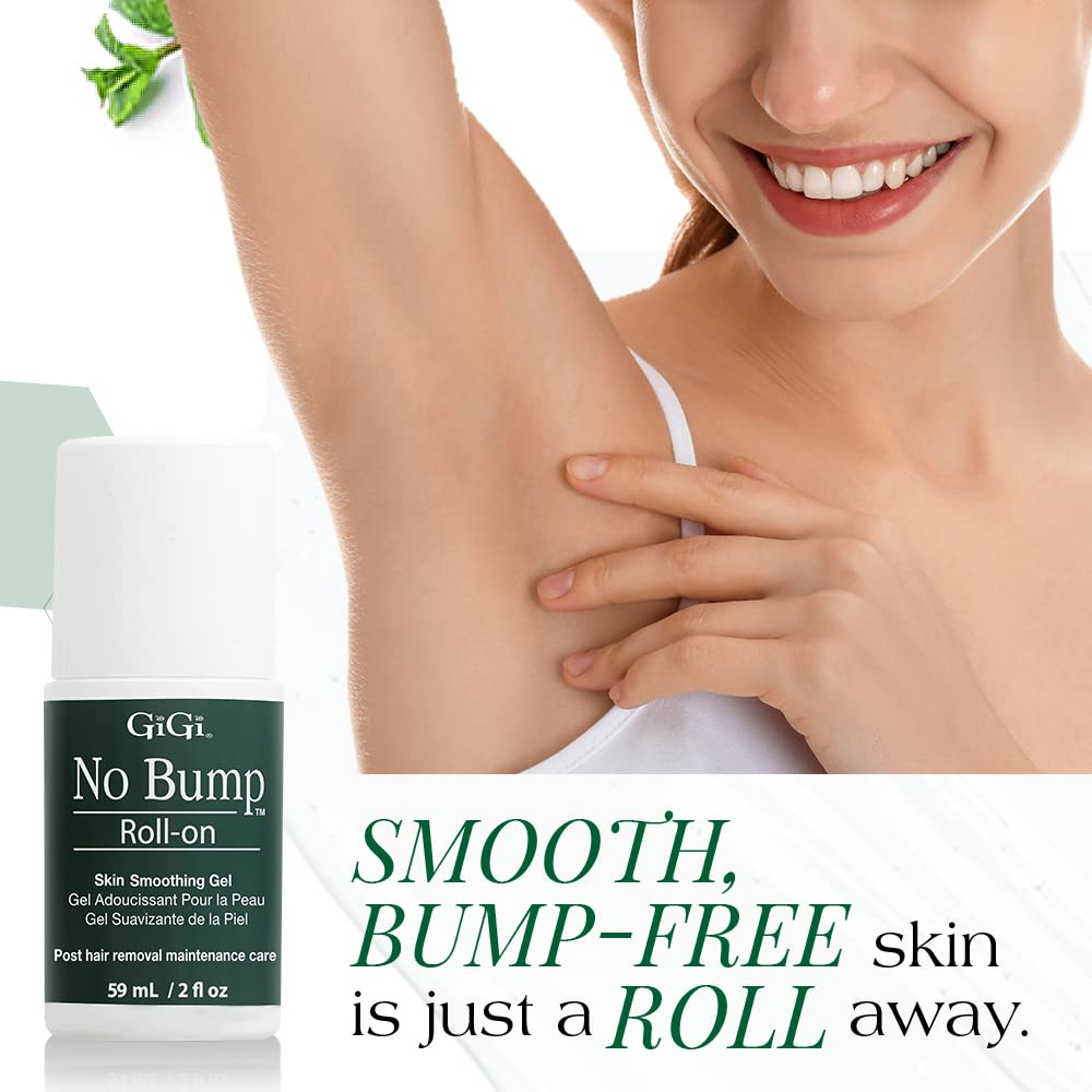 GIGI No Bump Roller Gel: exfoliación suave con ácido salicílico para poros desobstruidos.