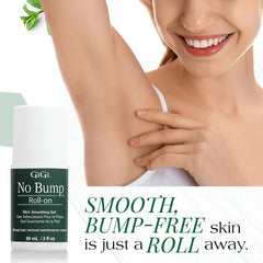 GIGI No Bump Roller Gel: exfoliación suave con ácido salicílico para poros desobstruidos.