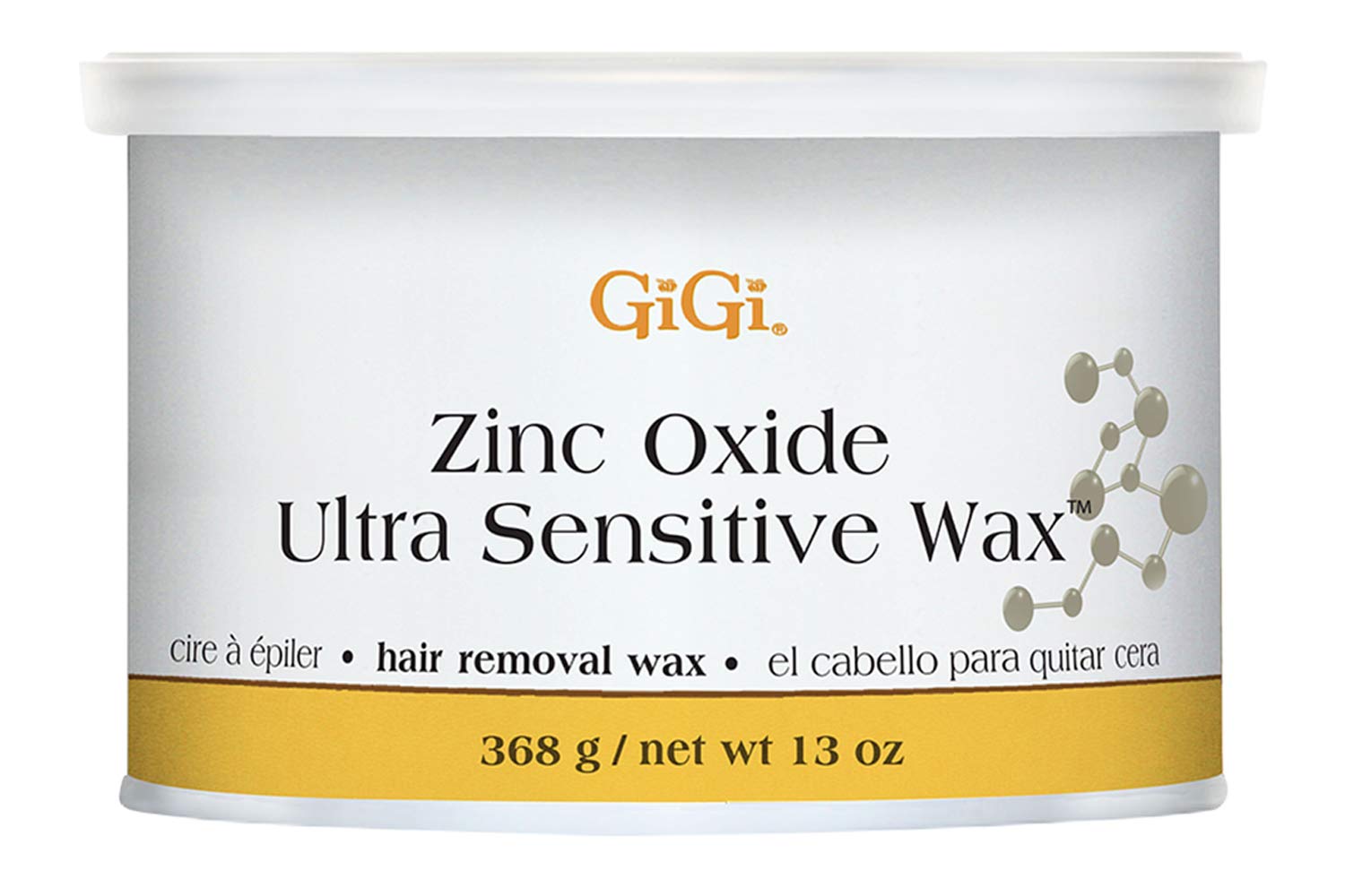GIGI Zinc Oxide Ultra Sensible en empaque 13 oz; piel sensible protegida