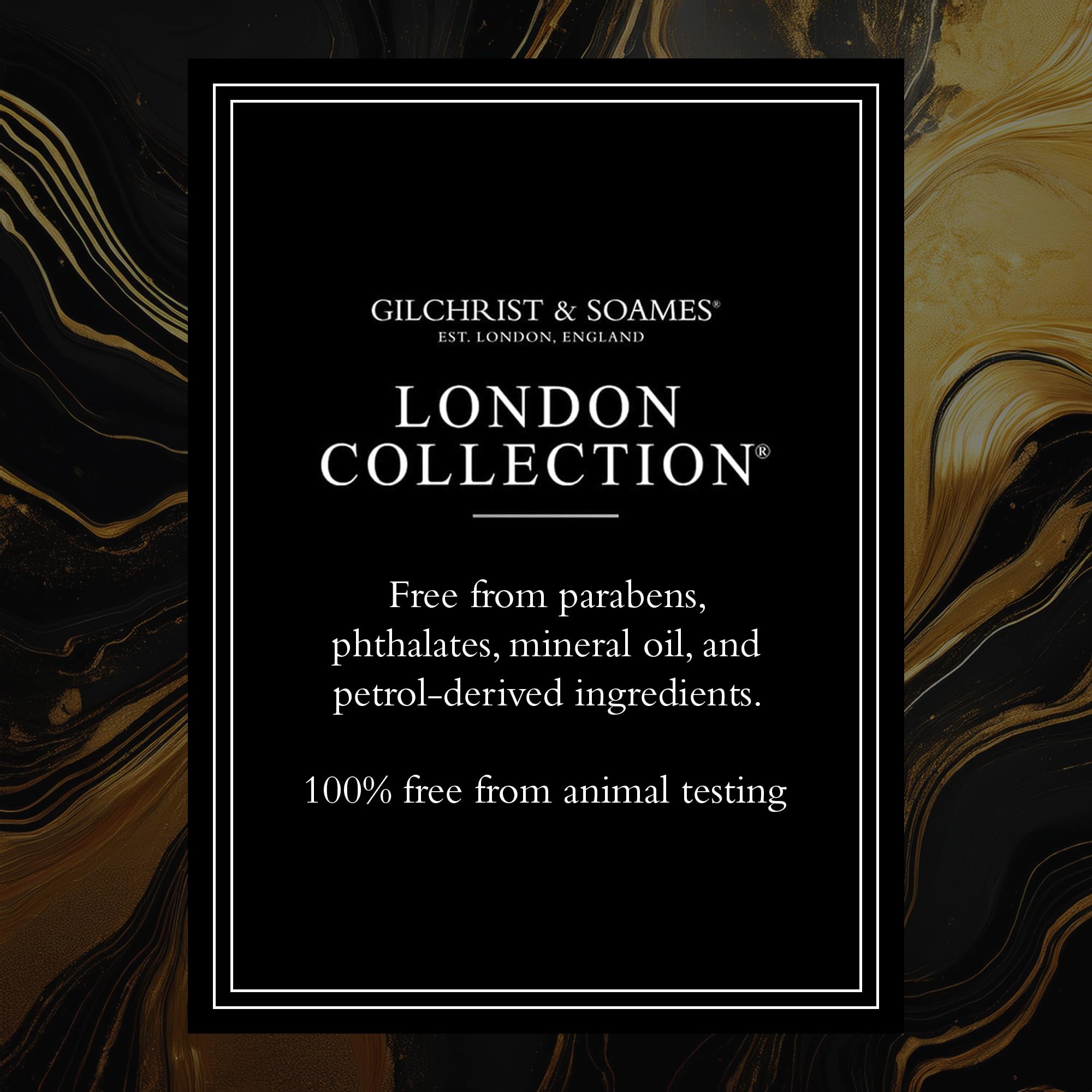 Ingredientes clave como té rojo y aceite de semilla de uva en Gilchrist & Soames London Collection Shampoo.