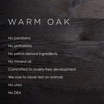 Gilchrist & Soames Warm Oak Shampoo, aroma cálido para experiencia de ducha.