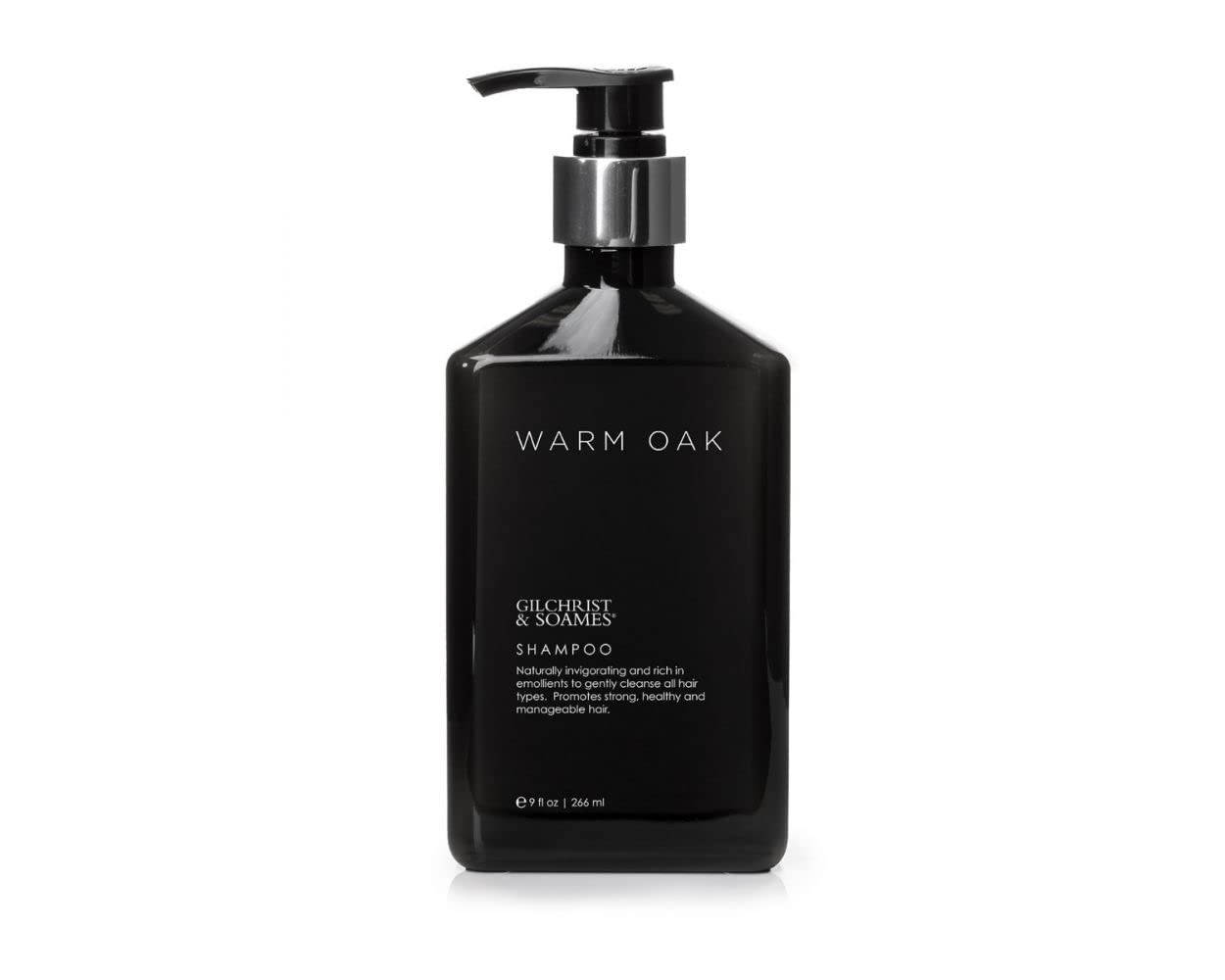 Gilchrist & Soames Warm Oak Shampoo, botella de 9 onzas para cabello fuerte.