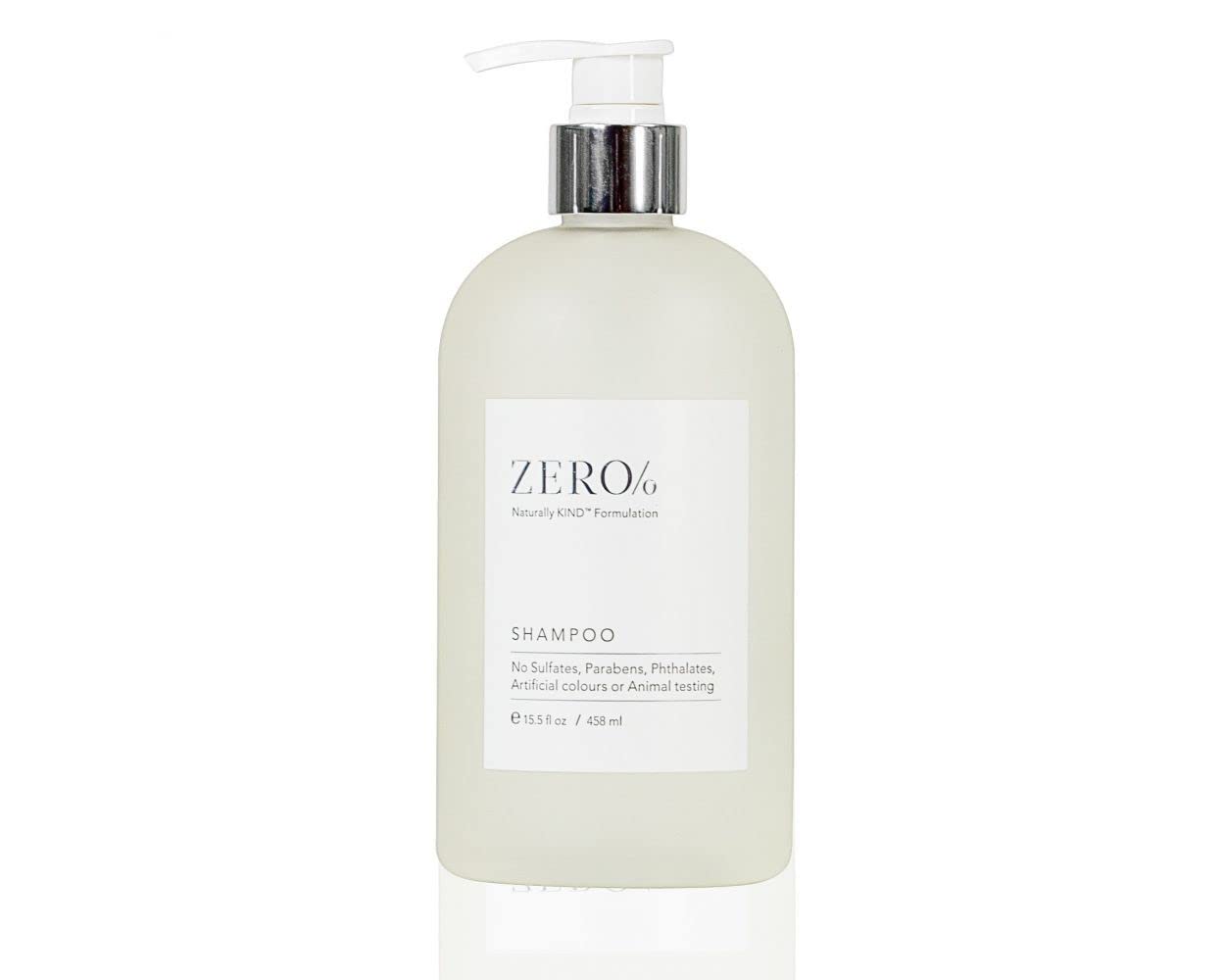 Gilchrist & Soames Zero% Shampoing - Bouteille élégante pour cheveux propres et frais.