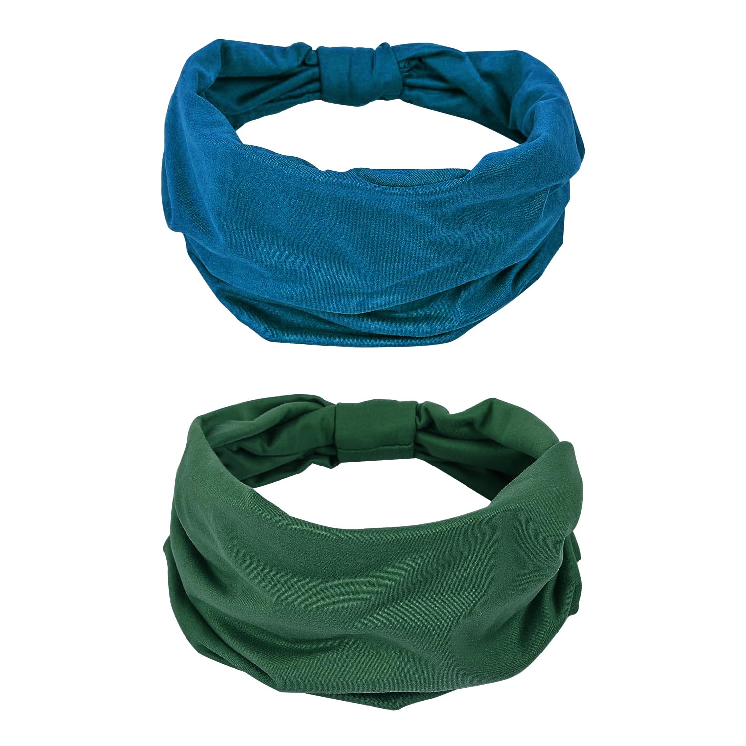 GiLi banda para la cabeza ancha en verde oscuro, perfecta para yoga y sudor