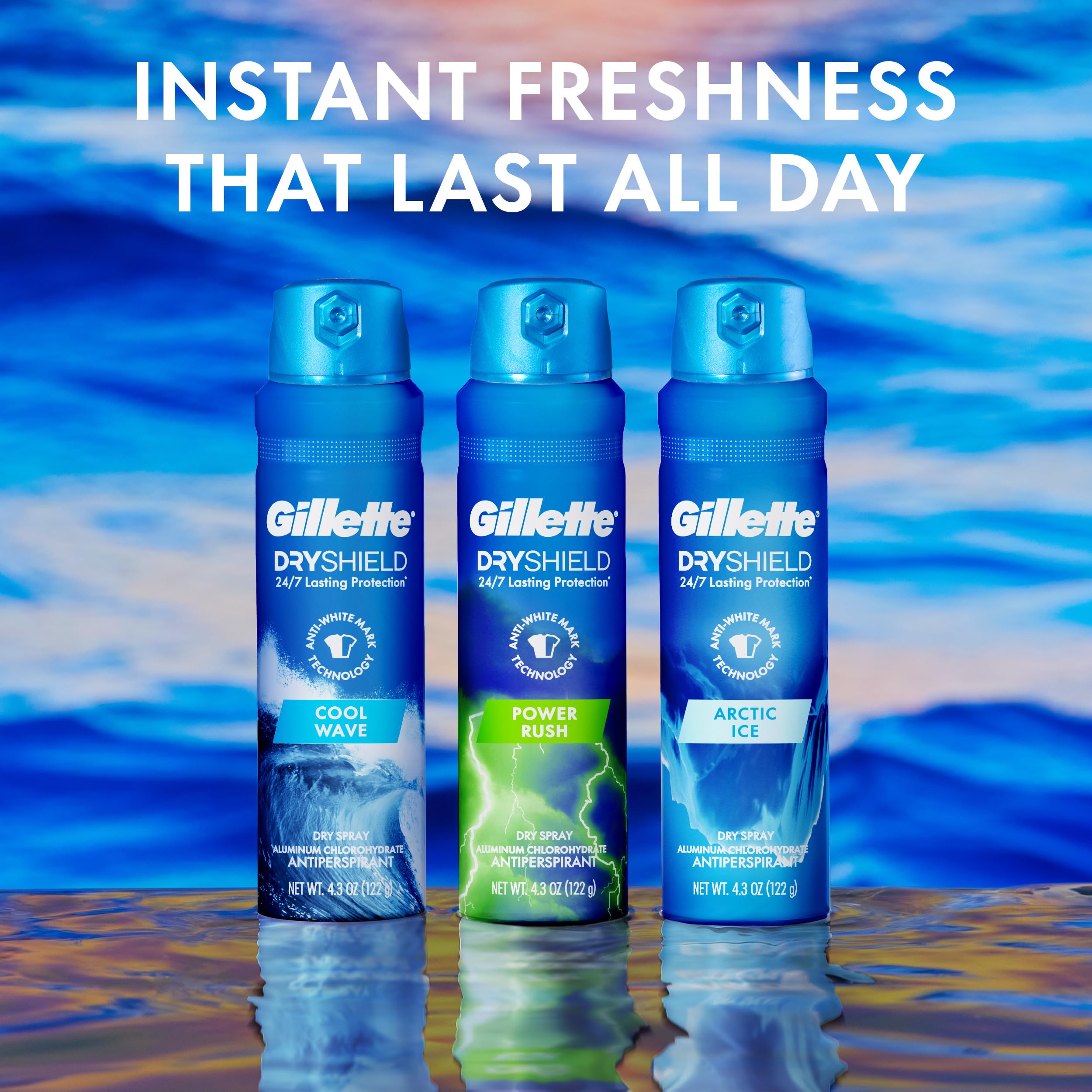 Déodorant Gillette Arctique Glace, idéal après l’entraînement.