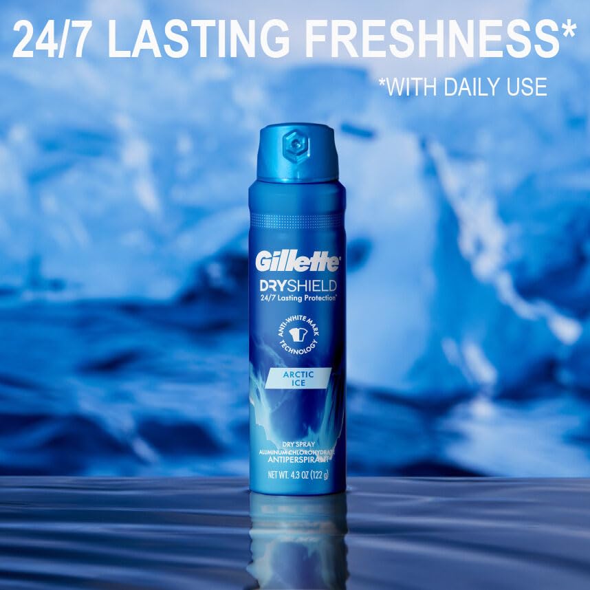 Parfum frais Arctique Glace de Gillette, subtil et réconfortant.