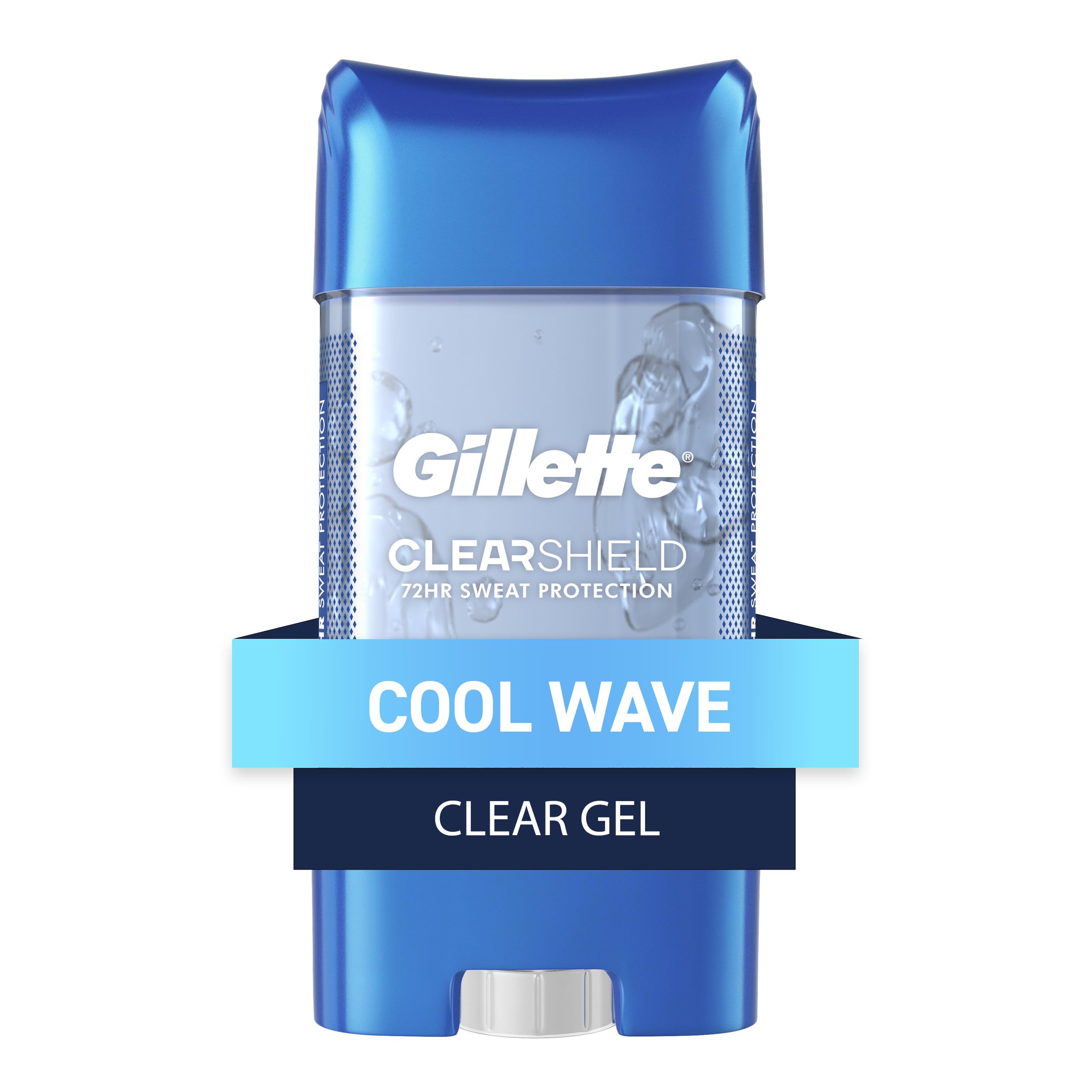 Gillette Clear Gel Ola Fría: protección invisible y frescura duradera.
