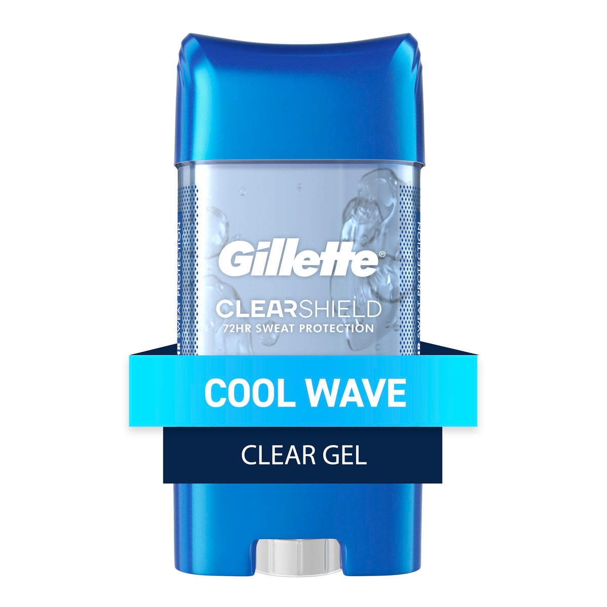 Gillette Clear Gel Ola Fría: protección invisible y frescura duradera.