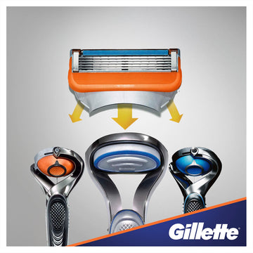 Gillette Fusion5, detalle de las cuchillas para un contacto cercano.