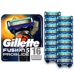 Gillette Fusion5 ProGlide blades pack 16 refills for smooth shaves and easy maintenance