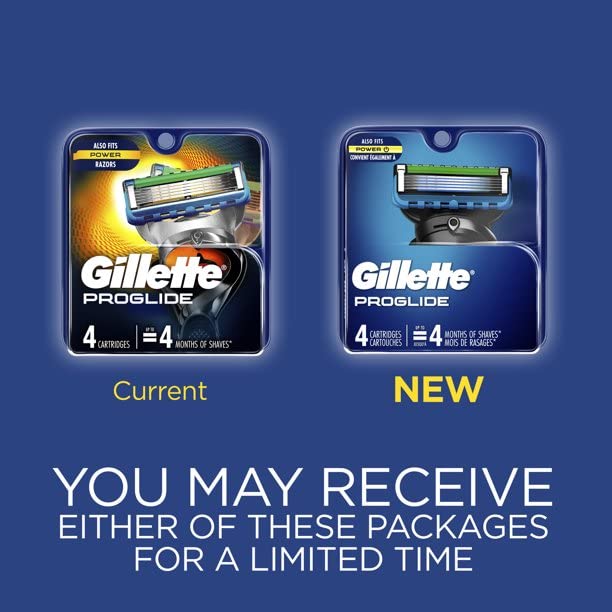 Gillette Fusion5 ProGlide lubricantes mejorados para deslizamiento suave.