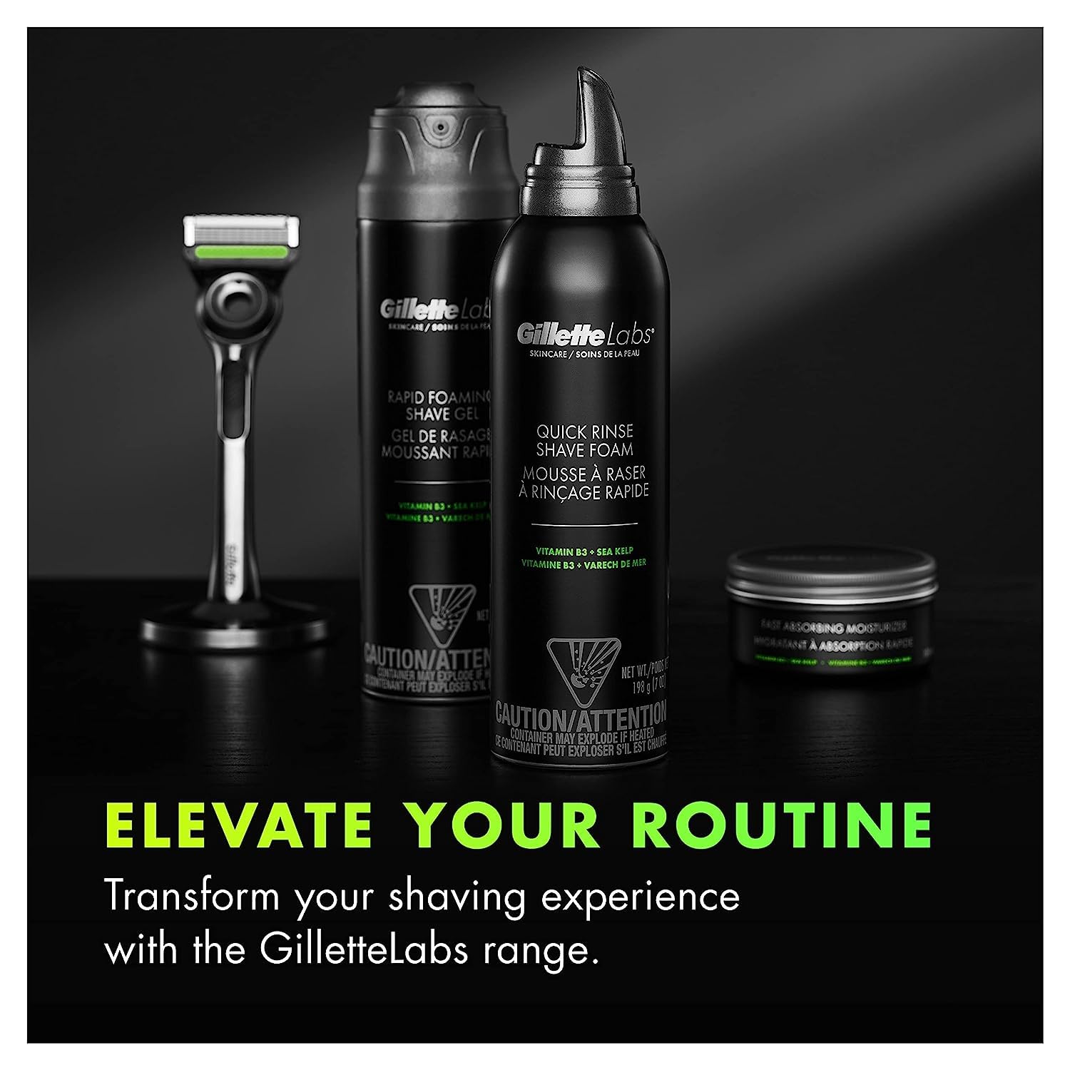 Gillette Labs Quick Rinse enjuague rápido para una rutina diaria eficiente