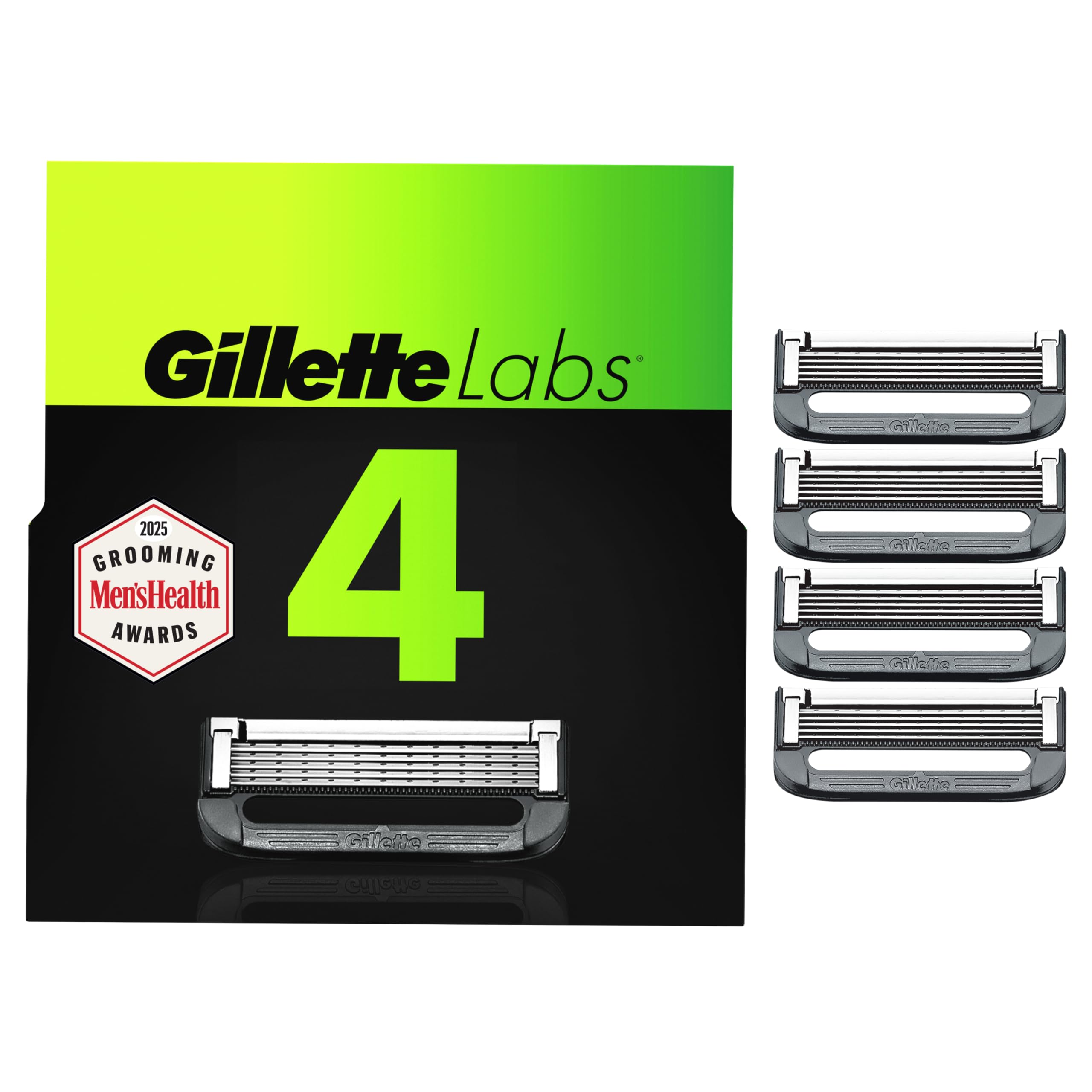 GilletteLabs con barra exfoliante y recambio de cuchillas para afeitado suave