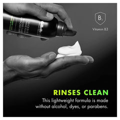 Gillette Labs Quick Rinse espuma sin alcohol, tintes y parabenos para un afeitado limpio