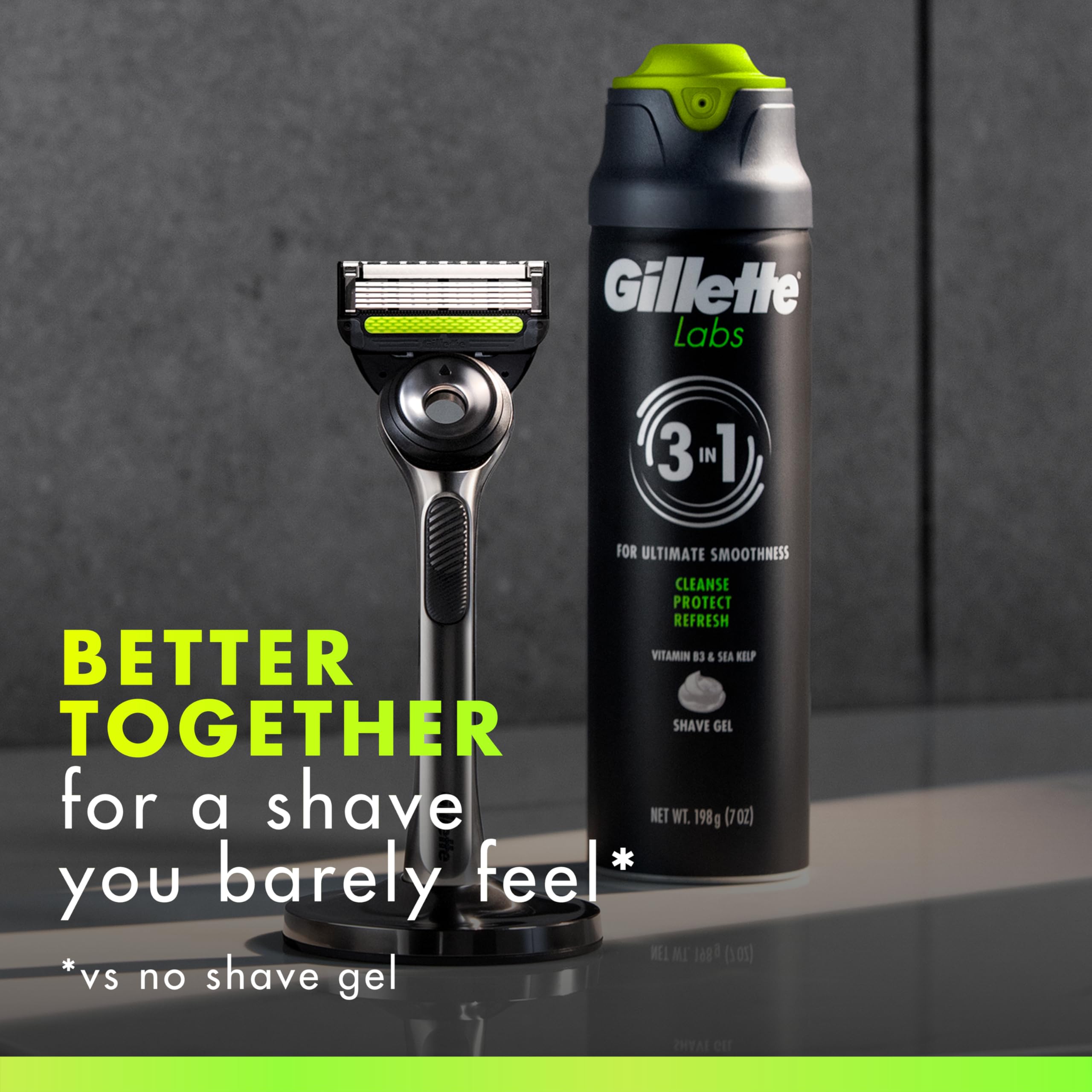 Gel de afeitado Gillette Labs, calma la piel y reduce irritaciones.