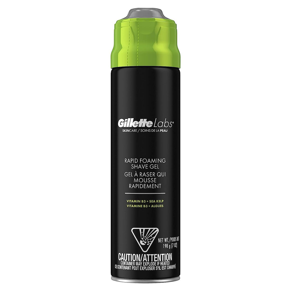 Gel de afeitado Gillette Labs, espuma rápida para un afeitado suave.