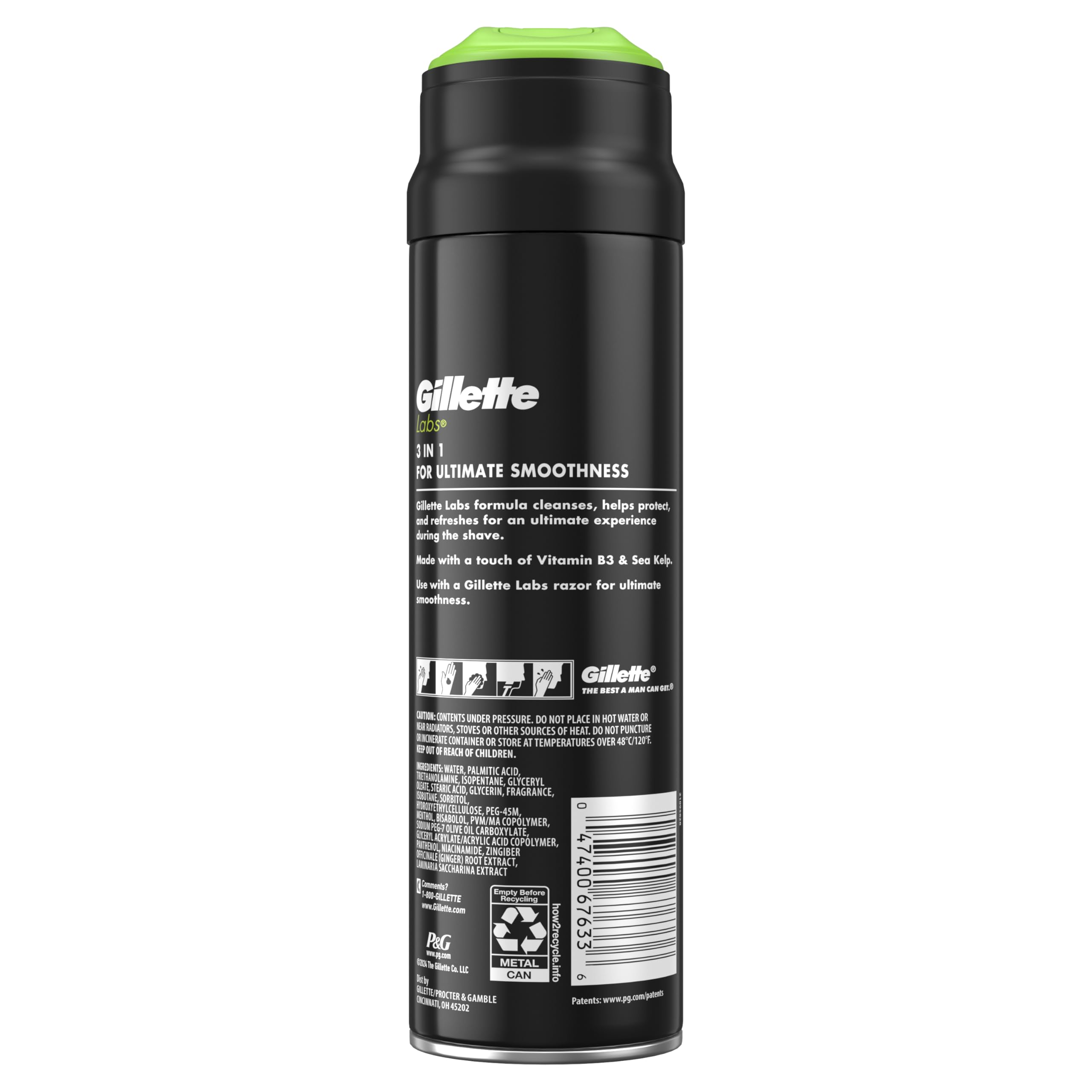 Gel de afeitado Gillette Labs, ideal para uso diario y piel confortable.