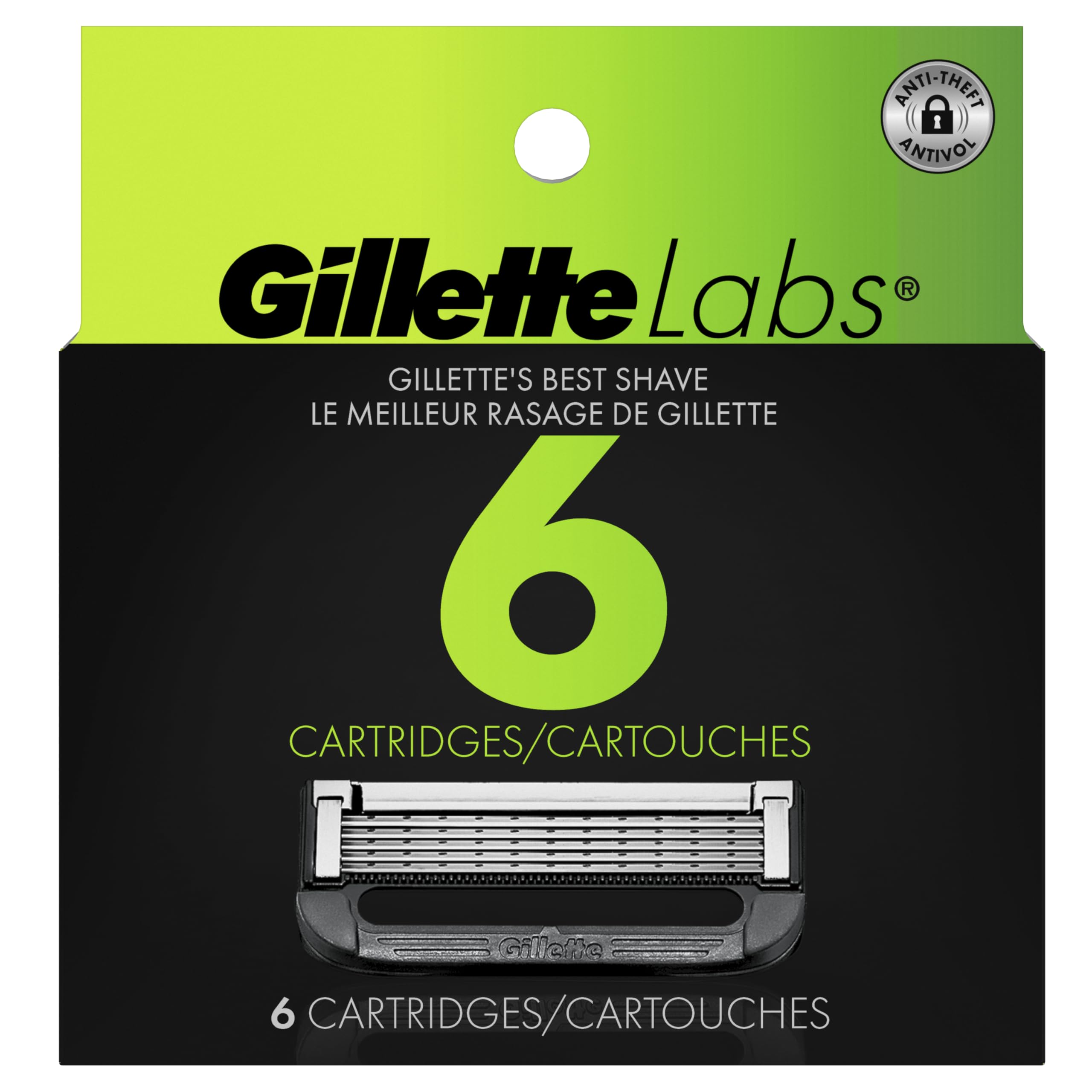 Recambio universal para diferentes mangos Gillette Labs, simplifica tu rutina.