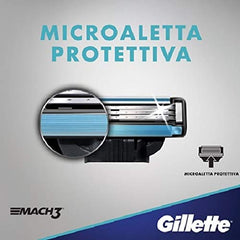 Hojas Mach3 afiladas para un afeitado definido y preciso.